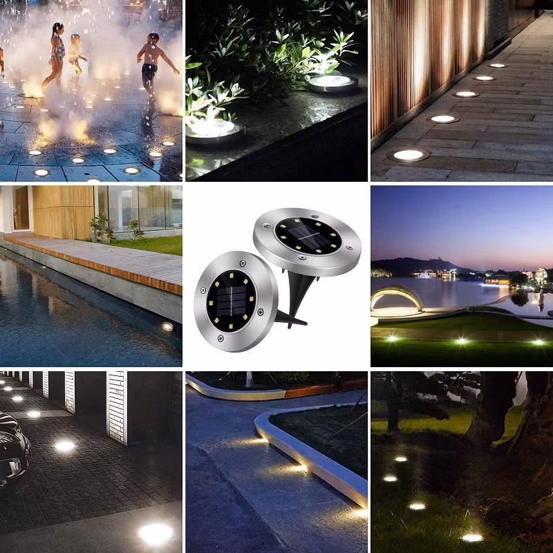 LED-spottivalot aurinkokennolla puutarhaan (4 kpl)