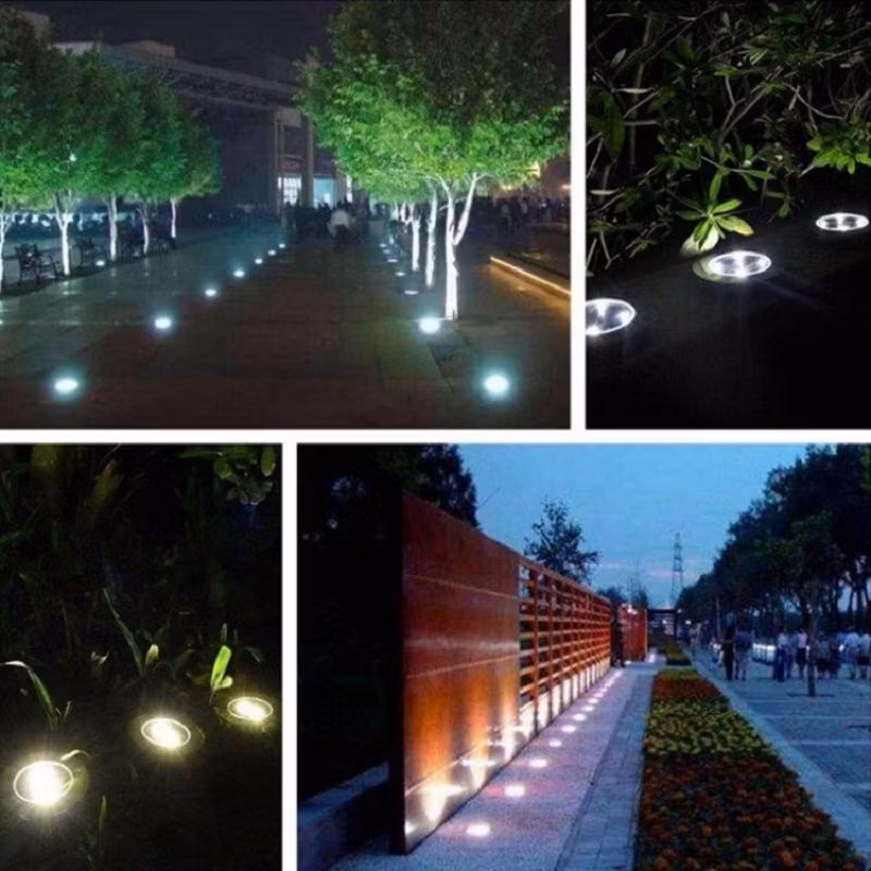 LED-spottivalot aurinkokennolla puutarhaan (4 kpl)