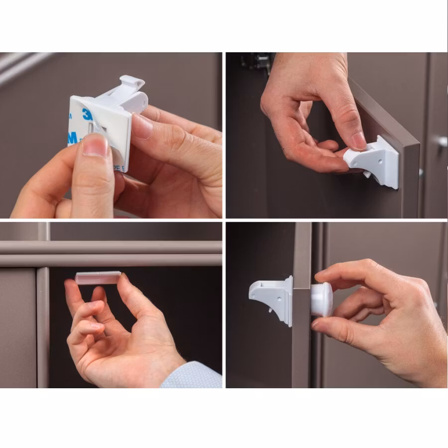 Näkymätön magneettinen lapsilukko 4-pakkaus