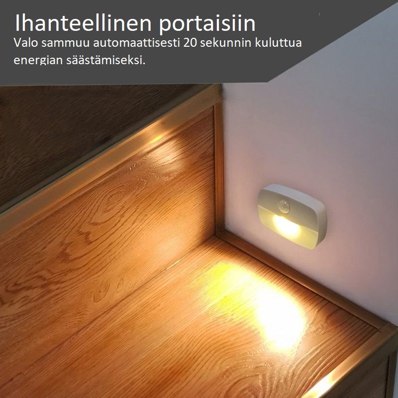 Yövalo LED Paristokäyttöinen
