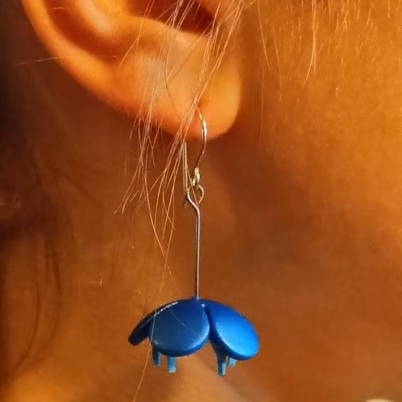 Örhängen - blommor på pinnar