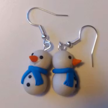 Örhängen - snögubbar