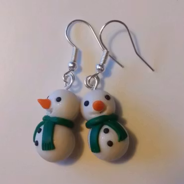 Örhängen - snögubbar