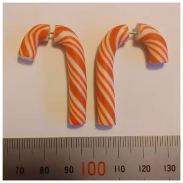 Örhängen - stora polkagrisar