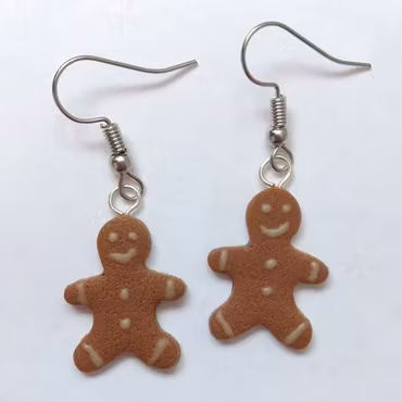 Örhängen - pepparkaksgubbar