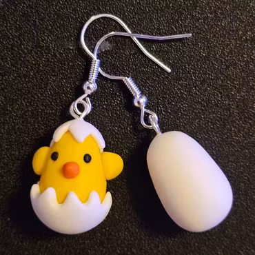 Örhängen - kyckling och ägg