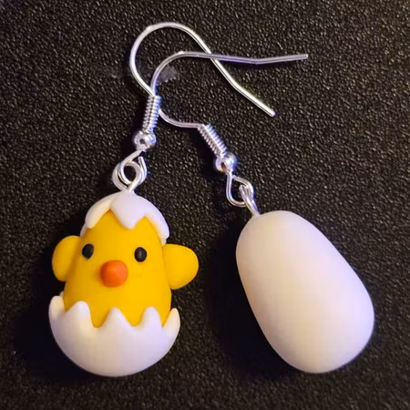Örhängen - kyckling och ägg