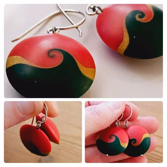 Örhängen - virvelpärlor