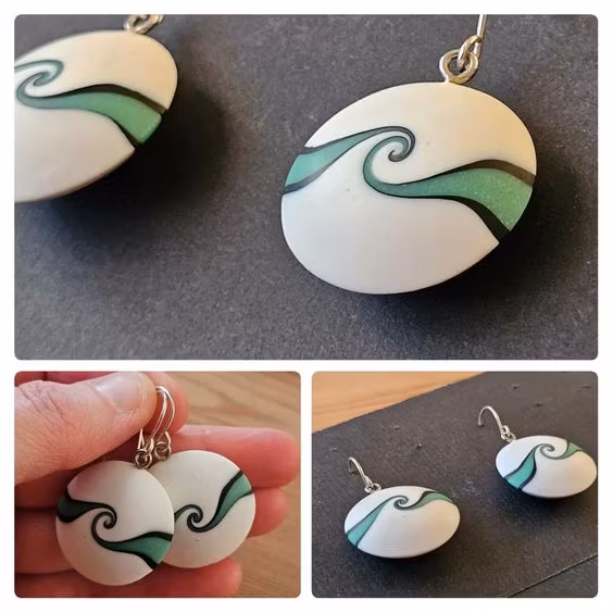 Örhängen - virvelpärlor