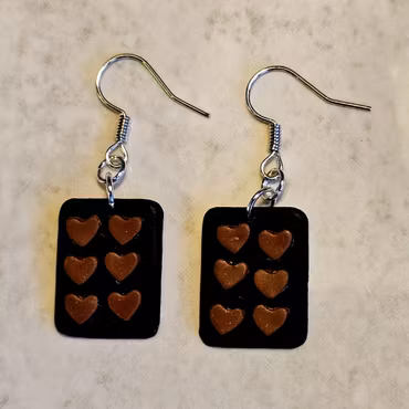 Örhängen - plåt med pepparkakor