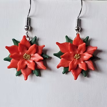 Örhängen - julstjärnor