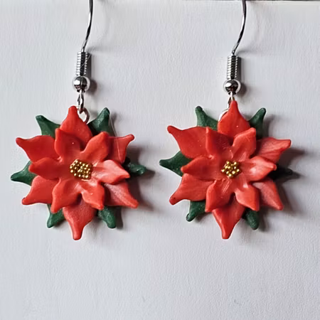 Örhängen - julstjärnor