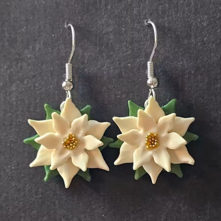 Örhängen - julstjärnor