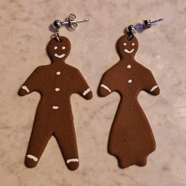 Örhängen - stora pepparkakor