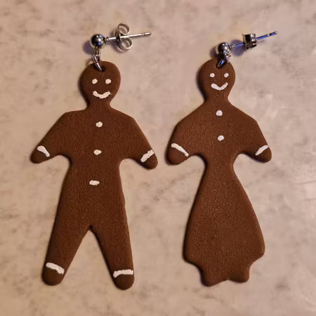 Örhängen - stora pepparkakor