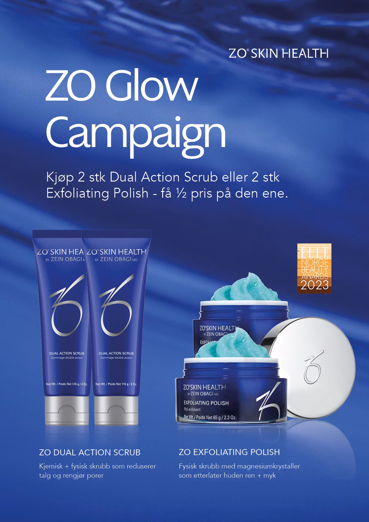 2 PK. ZO® EXFOLATING POLISH. KJØP 1, FÅ ½ PRIS PÅ NR. 2