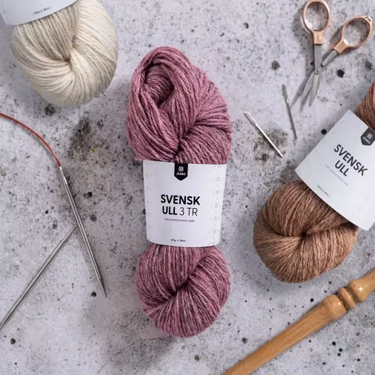 Svensk ull 3 tr - Netteknit
