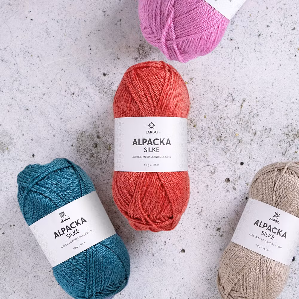 Alpacka silke - Netteknit