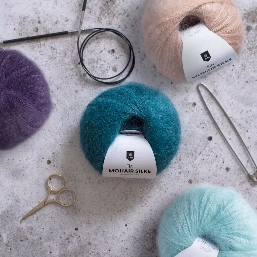 Fin Mohair Silke - Netteknit