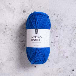 Merino Bomull - 34010 victoria blue