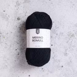 Merino Bomull - 34002 black onyx