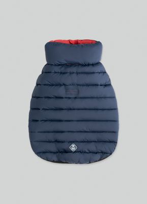 Hugo & Hudson Navy and Berry vendbar boble jakke str. XS30
