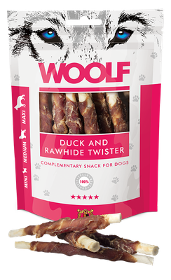Woolf Duck And Rawhide Twister 100G (1035)