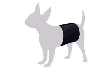 Bukse til hannhund 40X10Cm Svart