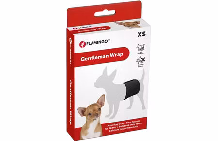 Bukse til hannhund 40X10Cm Svart
