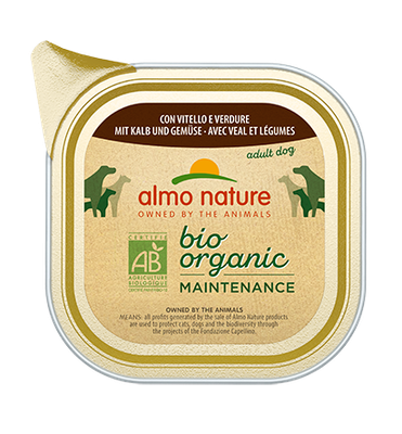 Almo Nature Veal and Vegetables 300gr, Bio Organic Dog