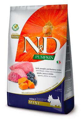 N&D Pumpkin Dog Lamb & Blueberry Adult Mini 7 Kg. Farmina