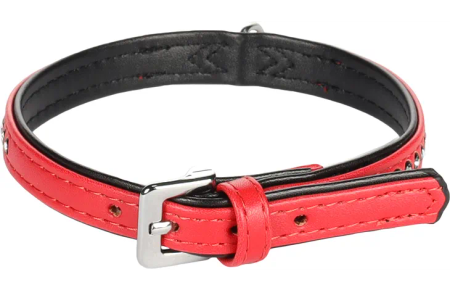 Halsbånd padded Monte Carlo red L, XL | 34-39cm x 22mm