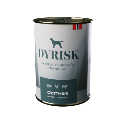Dyrisk kjøttmix 400g fullfôr til hund