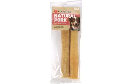 Hundegodbit Svinerull natur 24cm/150gr