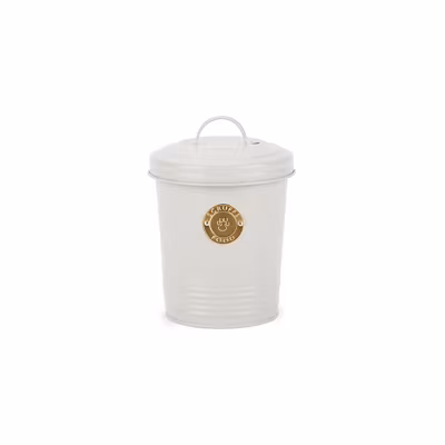Scruffs Cantina 2L Steel Storage Pet Treat Canister 16x14cm light grey
