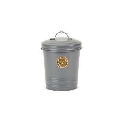 Scruffs Cantina 2L Steel Storage Pet Treat Canister 16x14cm dark grey