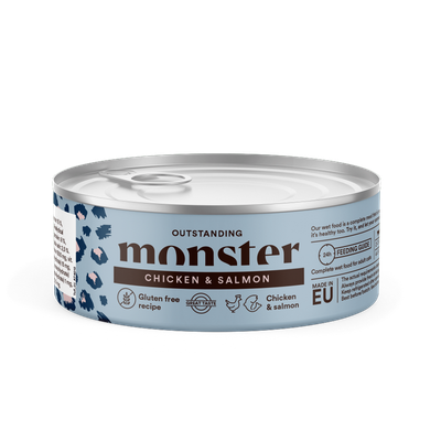 Monster Cat Adult Multi Protein Chicken & Salmon 100 g