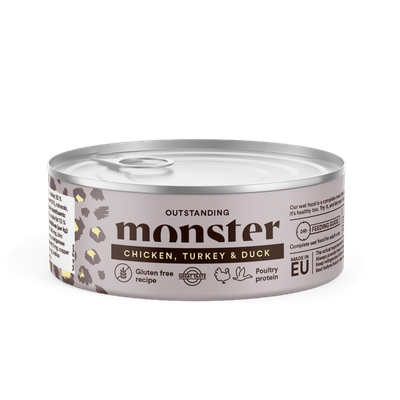 Monster Cat Adult Multi Protein Chicken, Turkey & Duck 100 g