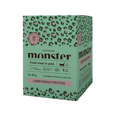 Monster Cat Pouches Adult Lam 8x85 g