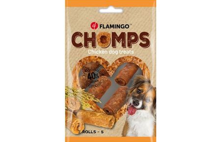 Hundegodbit Chomps Roll with chicken 7stk 90gr