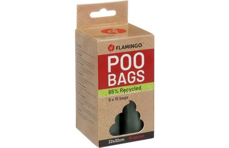 Kopi Hundeposer recycled med håndtak Poco Green 8rl