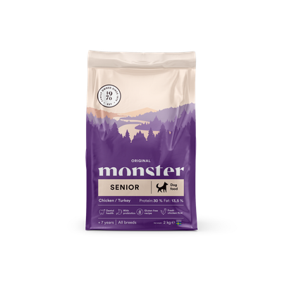 Monster Dog Orig. Senior Chick/Turkey 12 kg