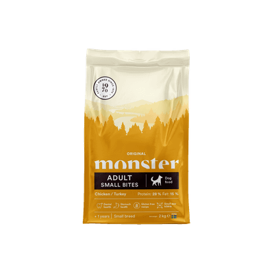 Monster Dog Orig. Adult Small Bites Ch/Turk 2 kg