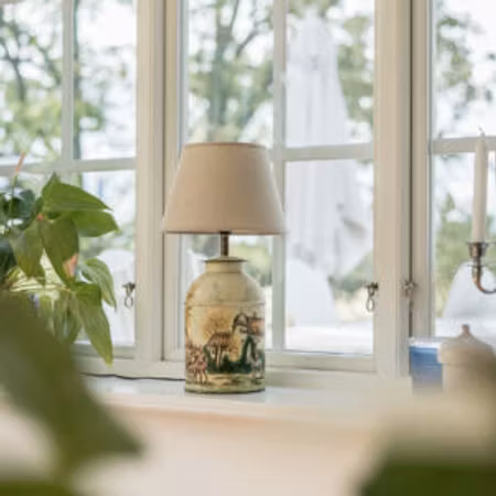 Hästlampa i tenn