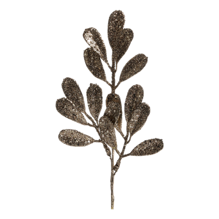 Fleur Gren med blad & glitter