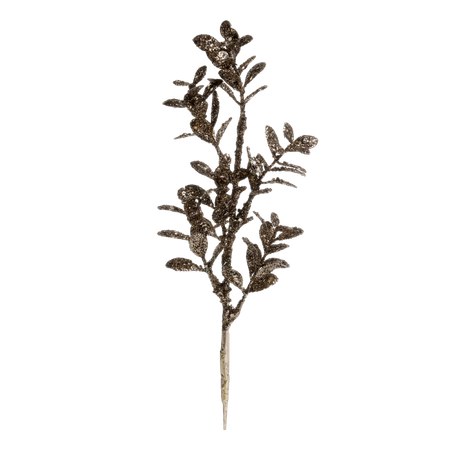 Fleur Gren med blad & glitter