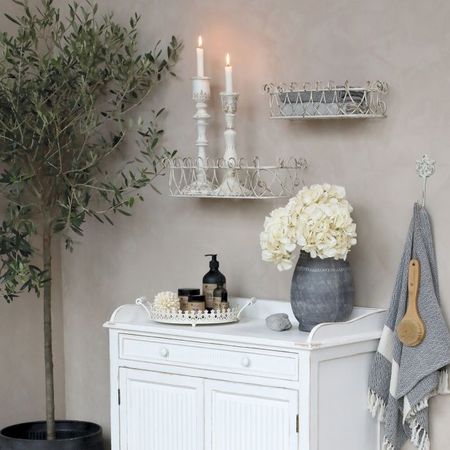 Gamla franska hyllor set