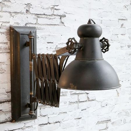 Fabrikslampa för vägg