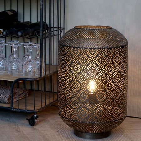 Bordslampa med mönster