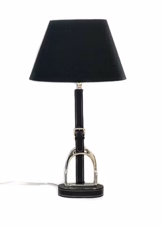 Equestrian Table Lamp Leather String